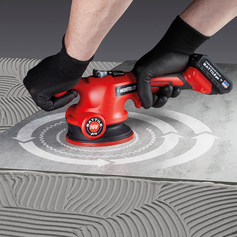 Montolit Battile-Pro Vibrating Suction Cup for Tile and Slabs