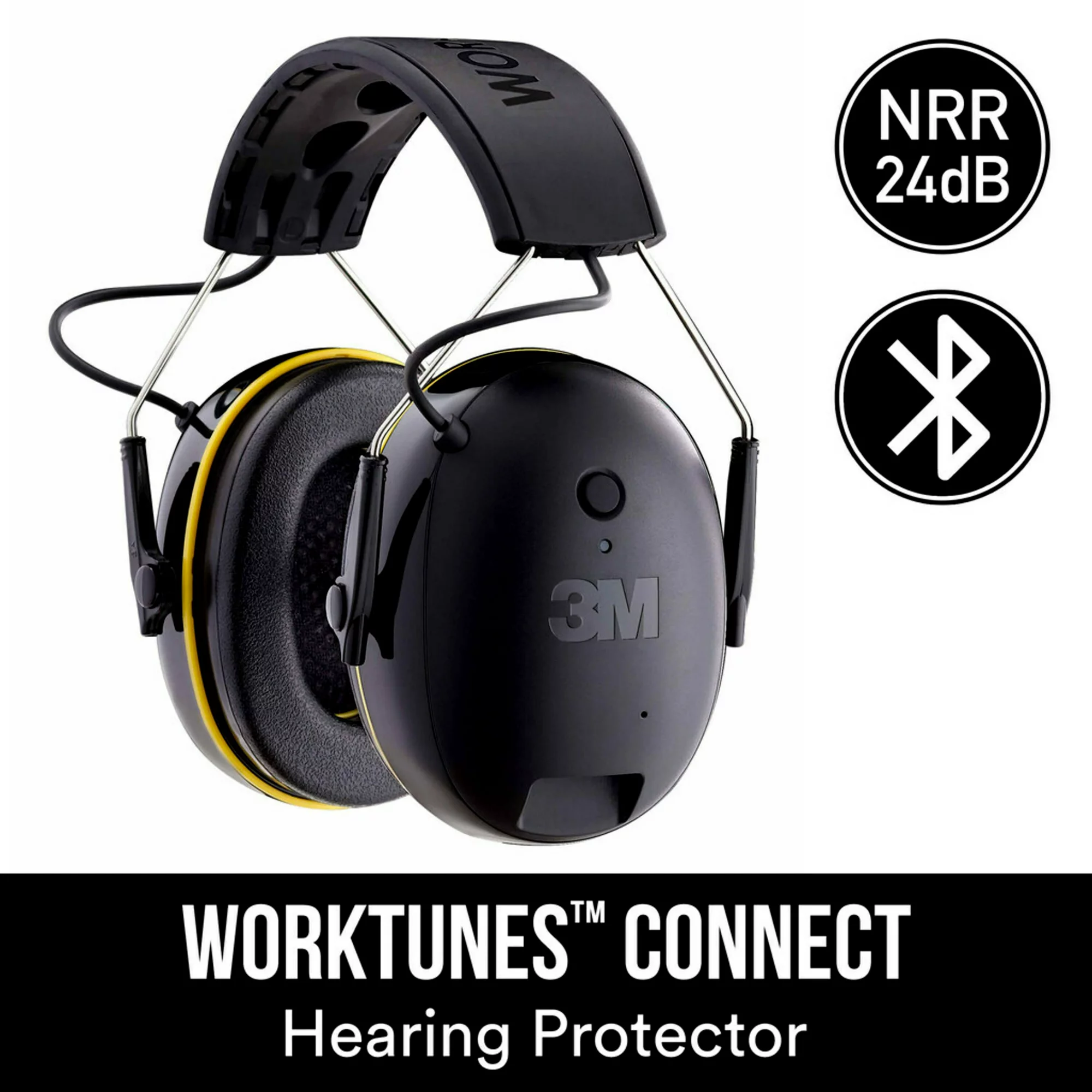 3M 90543H1-DC-PS WorkTunes Connect Hearing Protector， Bluetooth Technology