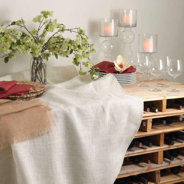 Saro Lifestyle Burlap Tablecloth