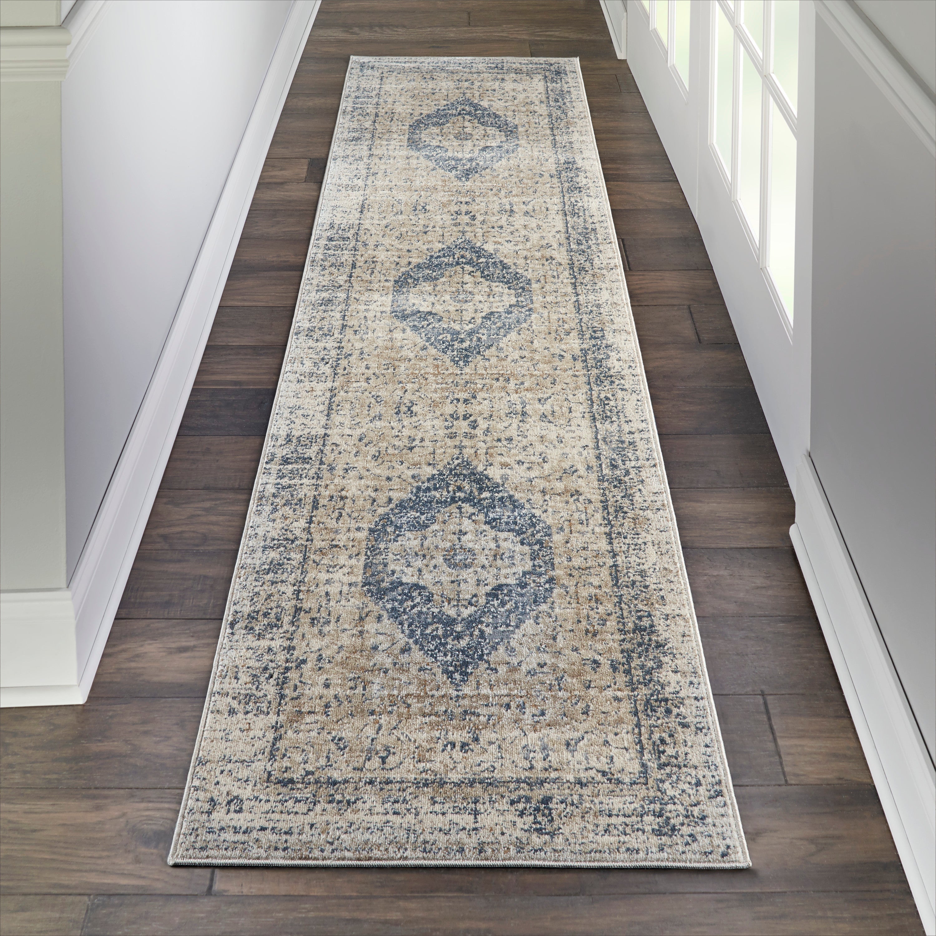 Malta Ivory/Blue Rug