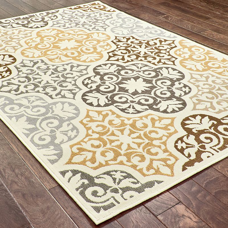 StyleHaven Bayside Trellis Indoor Outdoor Rug