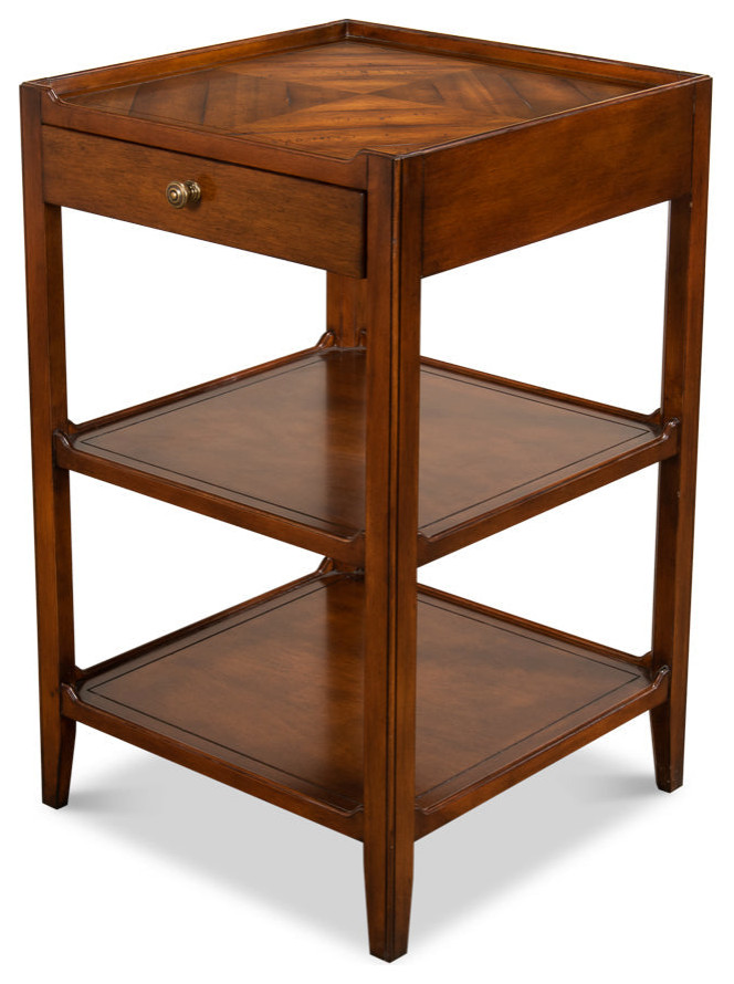 Triple Shelf Occasional Table   Traditional   Side Tables And End Tables   by Sideboards and Things  Houzz