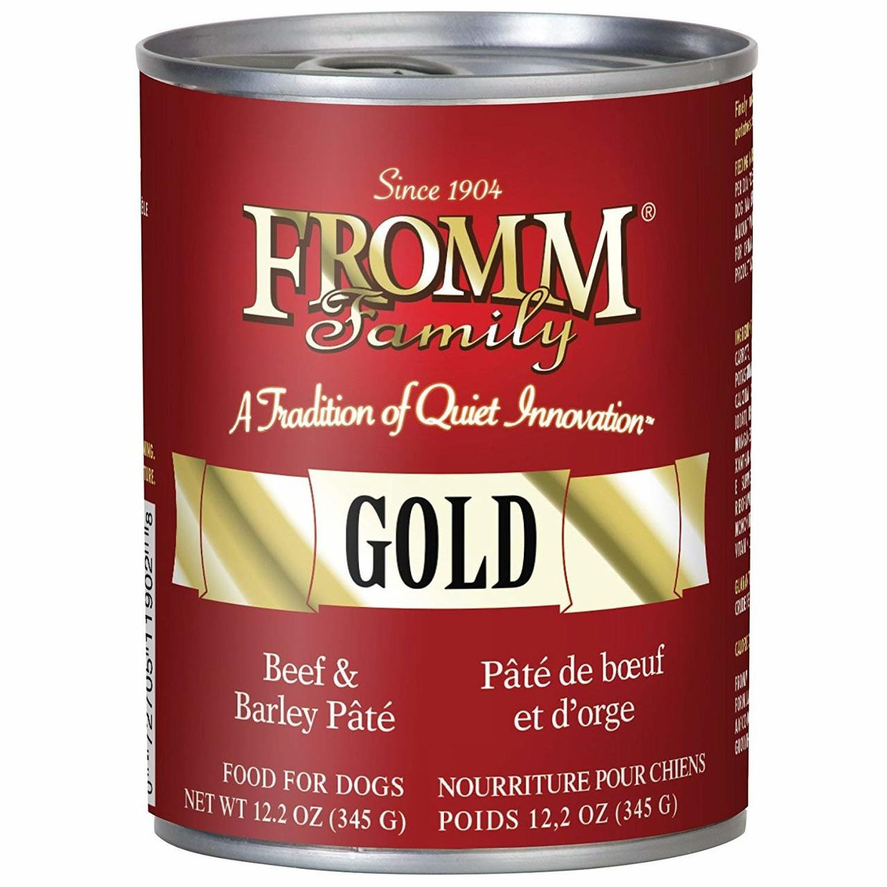 Fromm Beef and Barley Pâté Canned Dog Food 12.2 Ounces