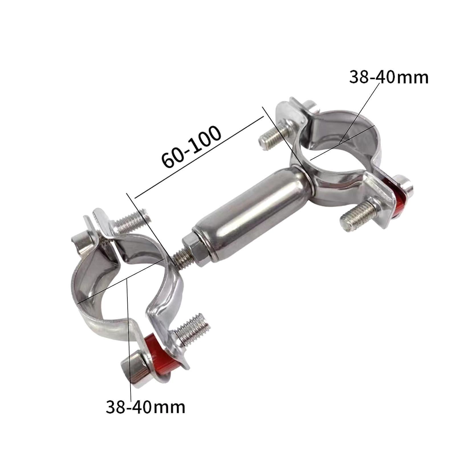 Outdoor Camper Connector Double Heads Bracket Fixed Support Retainer 3.8cm To 4cm 6cm