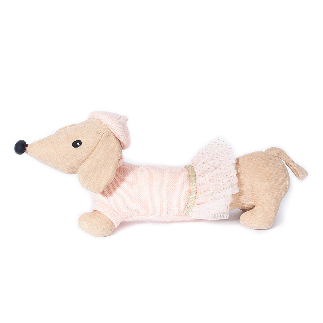 Mon Chéri Designer Plush Dachshund Dog, Pink