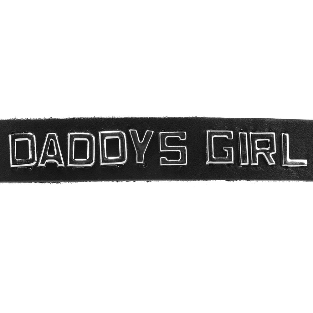 Daddy's Girl Leather Word Band Collar