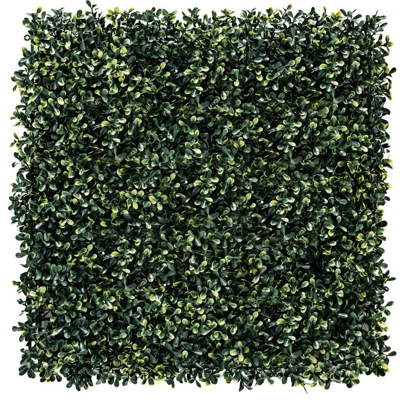 12 Pcs Artificial Peanut Leaf Hedges Panels 20 x 20 Fence Wall Plant