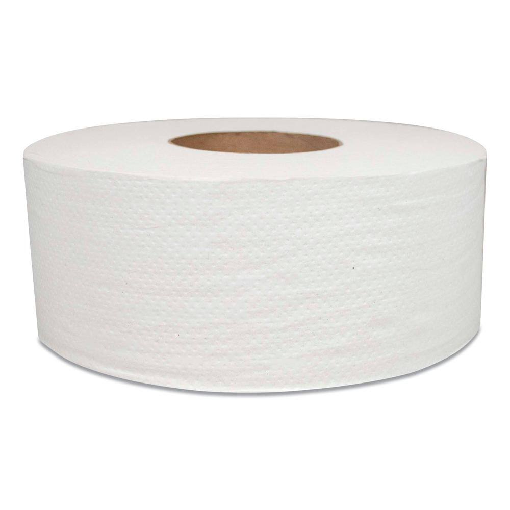 700 ft. 2-Ply White Septic Safe Jumbo Toilet Paper (12-RollsCarton) MOR29