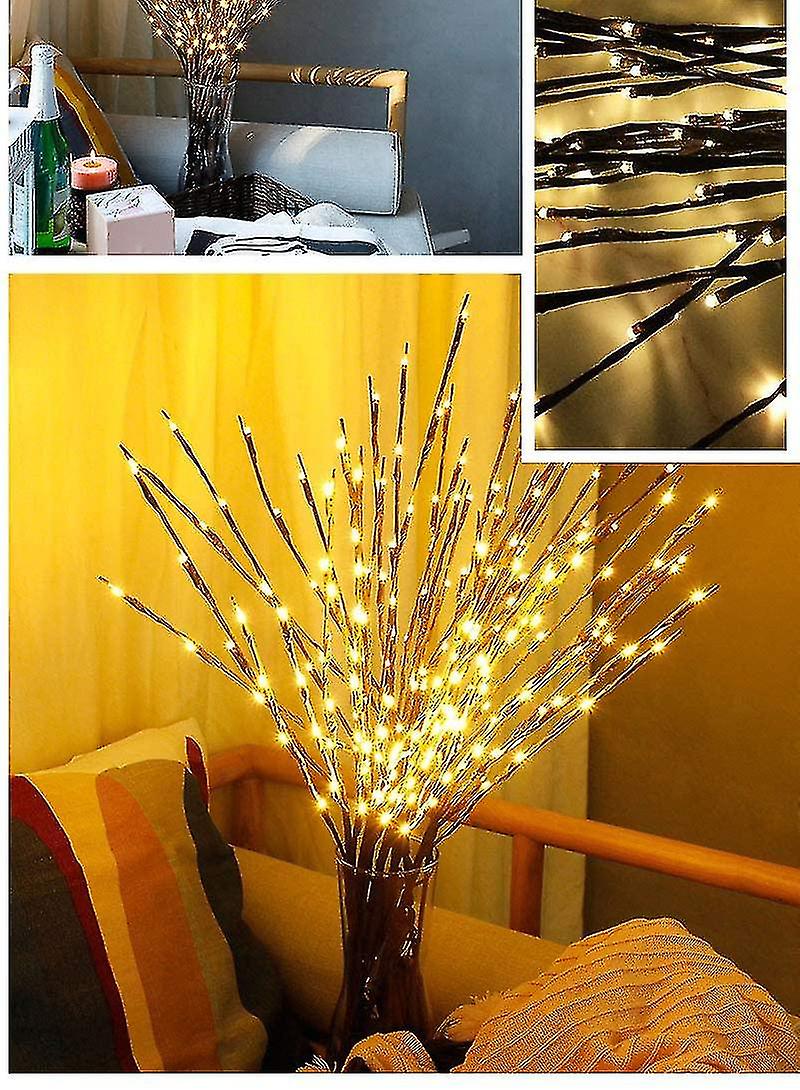 Light Branches / Decorative Branches Brown With 20 Leds