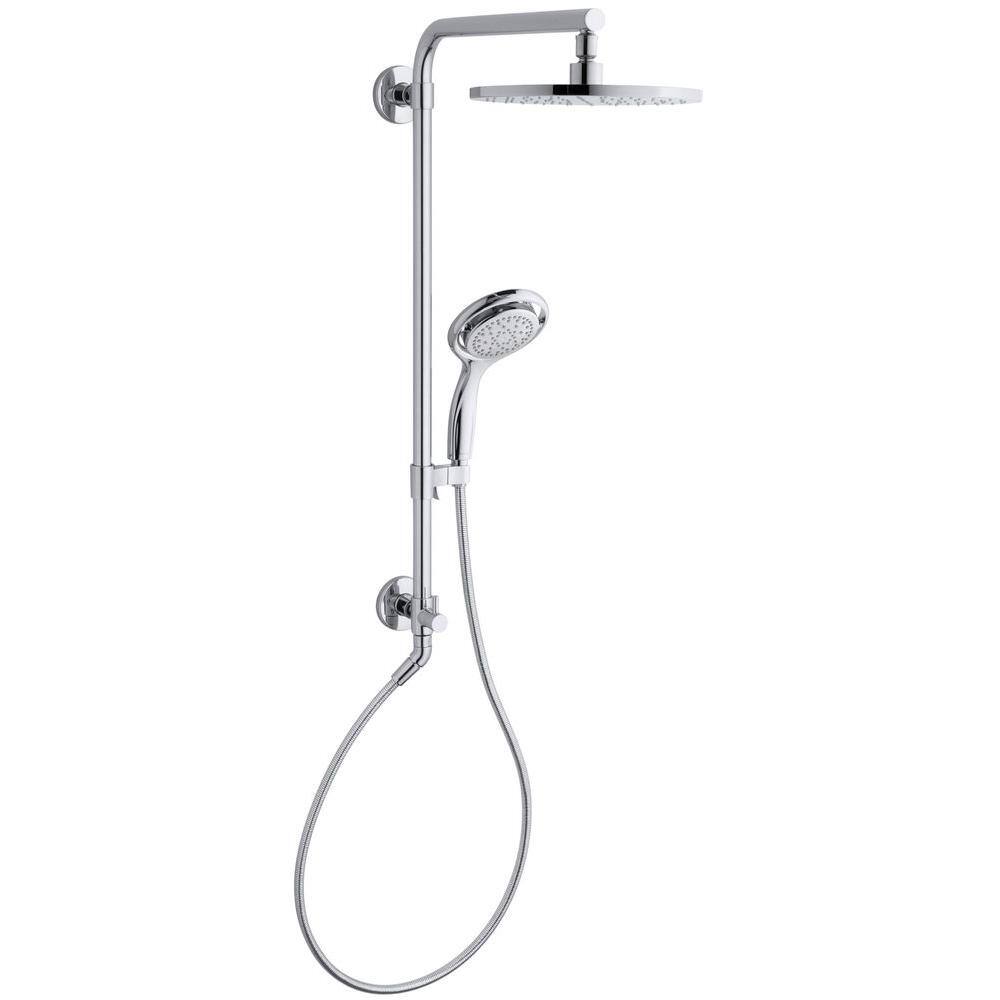 KOHLER HydroRail BathShower Column for Beam Shower Arm in Polished Chrome K-45210-CP