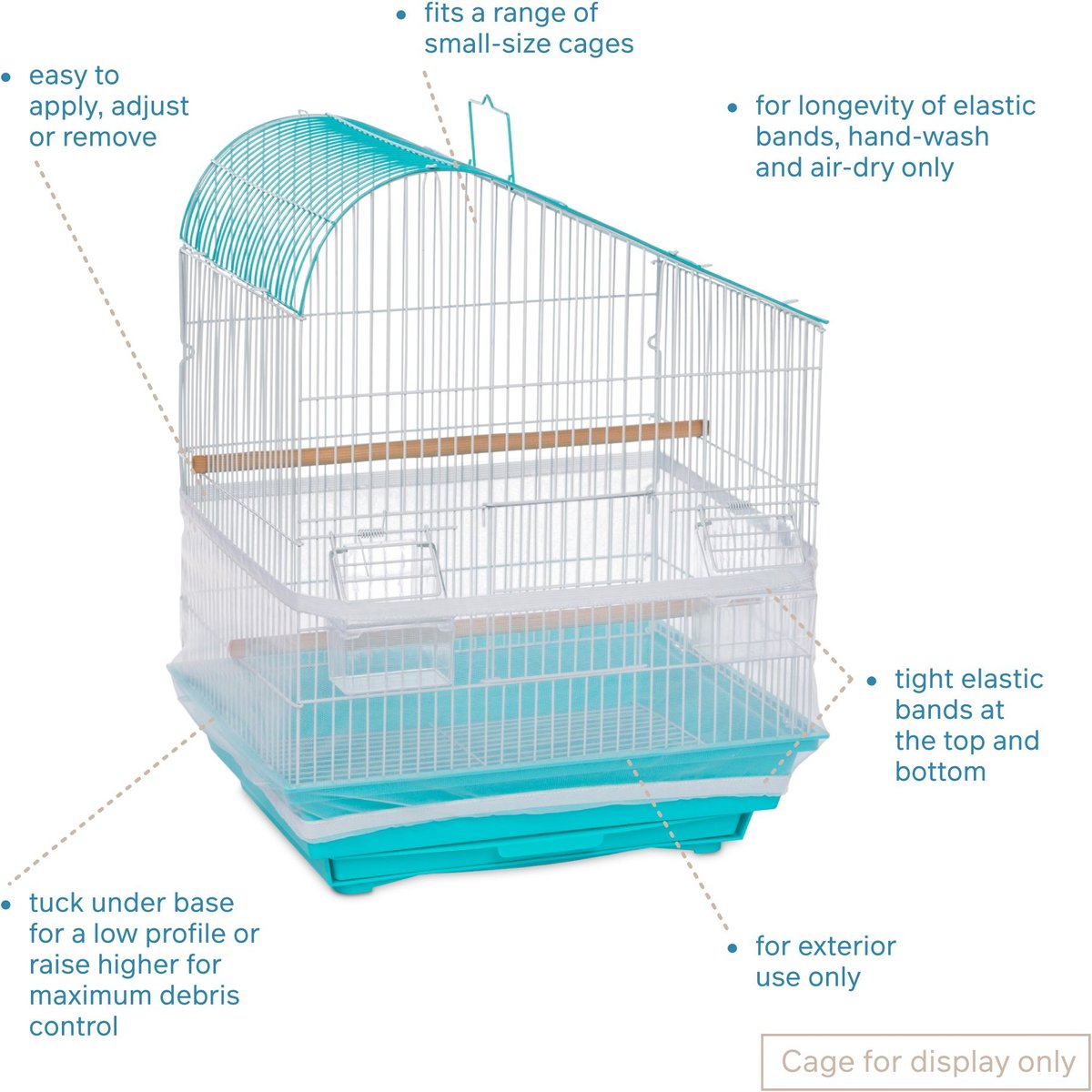 Prevue Pet Products Seed Catcher Cage Skirt， Color Varies