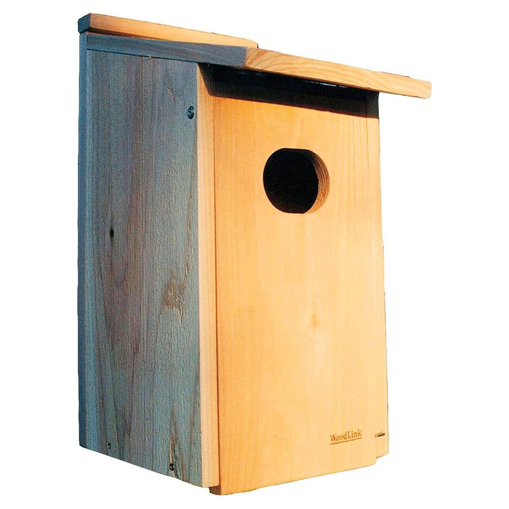 Woodlink WD1 Wood Duck Nesting House Box w/ 4x3 In Oval Entrance Hole   13