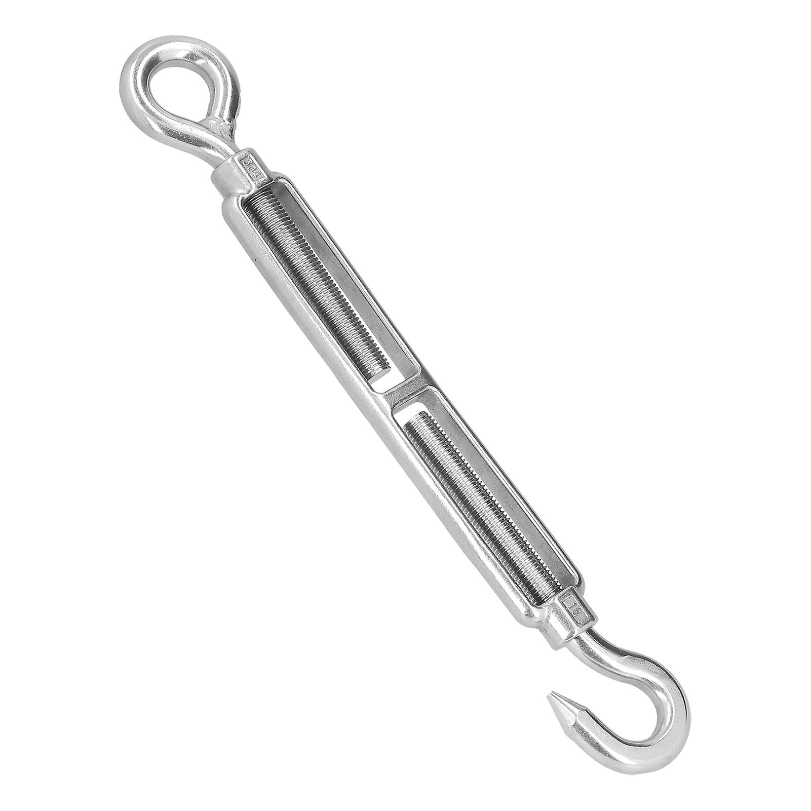 Wire Rope Tensioner 304 Stainless Steel M16 Adjustable Turnbuckle Bolt Hook Rigging Accessoriesoc Type