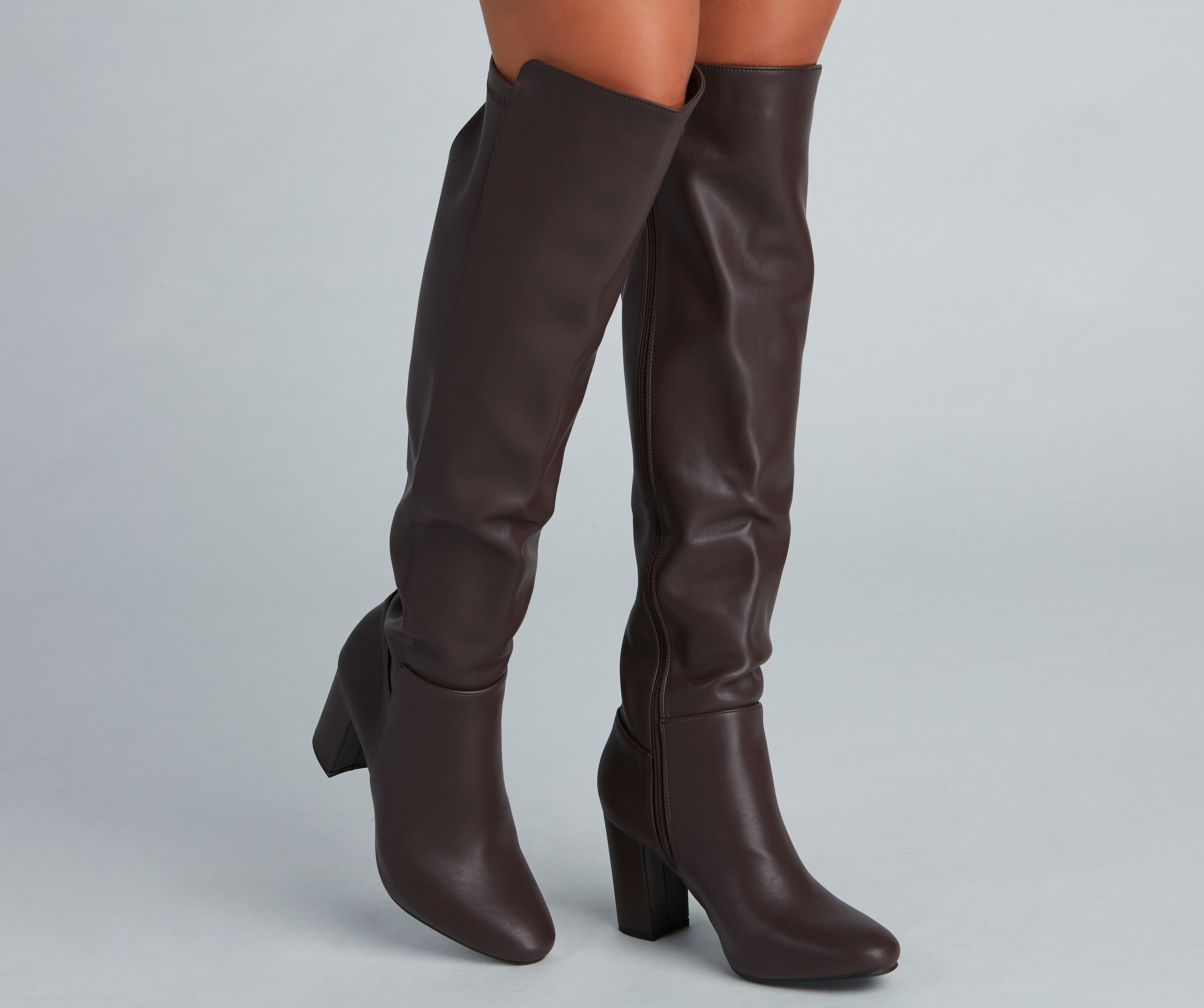 Western Vibes Faux Leather Boots