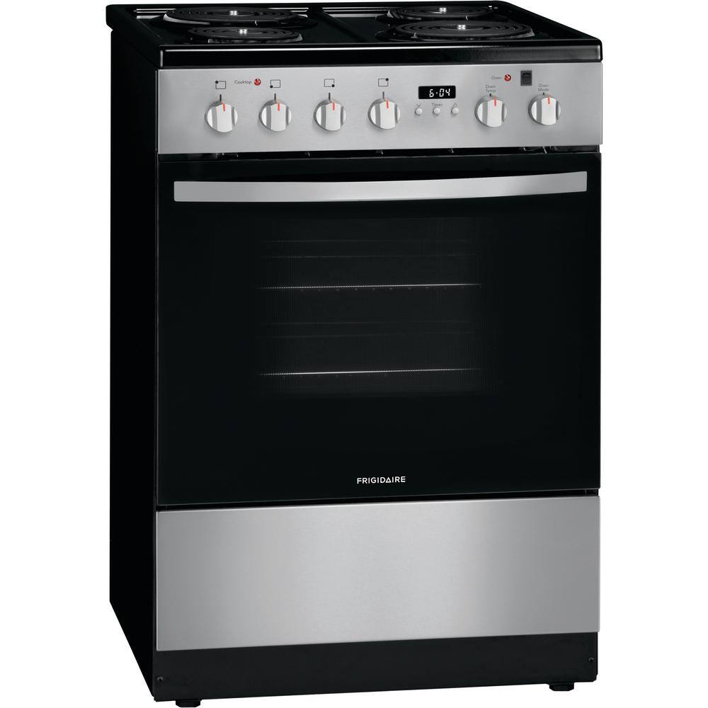 Frigidaire 24 in. 1.9 cu. ft. Freestanding Electric Range with Manual Clean in Stainless Steel FFEH2422US