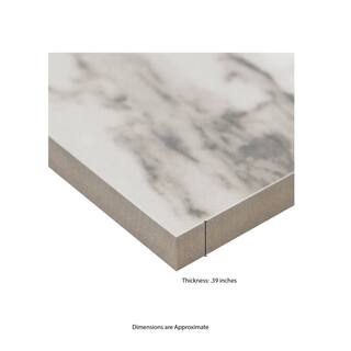 MSI Crystal Bianco 12 in. x 24 in. Polished Porcelain Marble Look Floor and Wall Tile (16 sq. ft.Case) NHDCRYBIA1224P