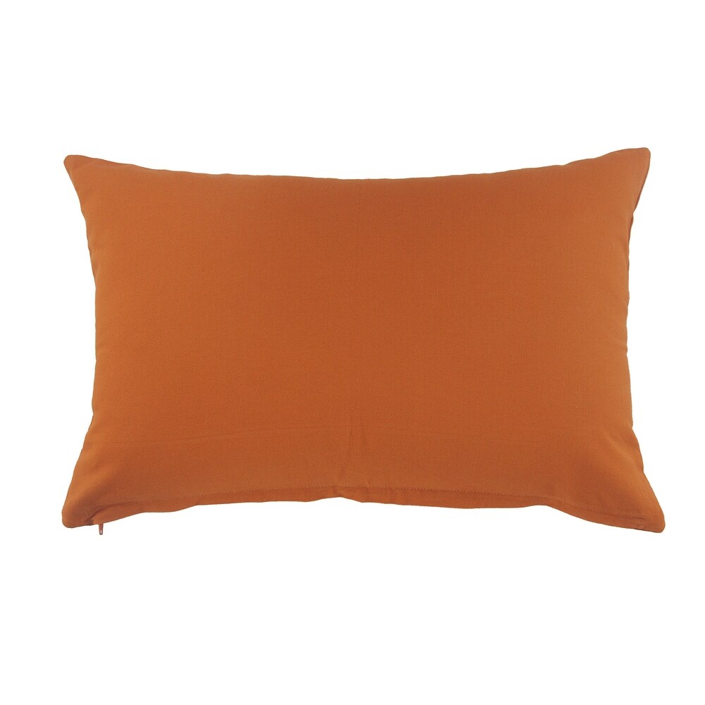 LR Home Minimal Embroidered Amber Throw Pillow