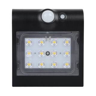 Defiant 120-Degree Solar Motion Activated Outdoor Integrated LED Area Light with Double Lighting (Black) SWL-1.5W Plus