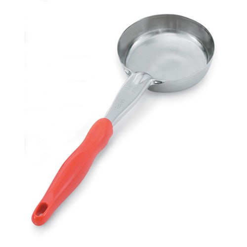 Vollrath 6412865 - Spoodle - Color Coded 8 oz. Solid， Orange Handle， Round