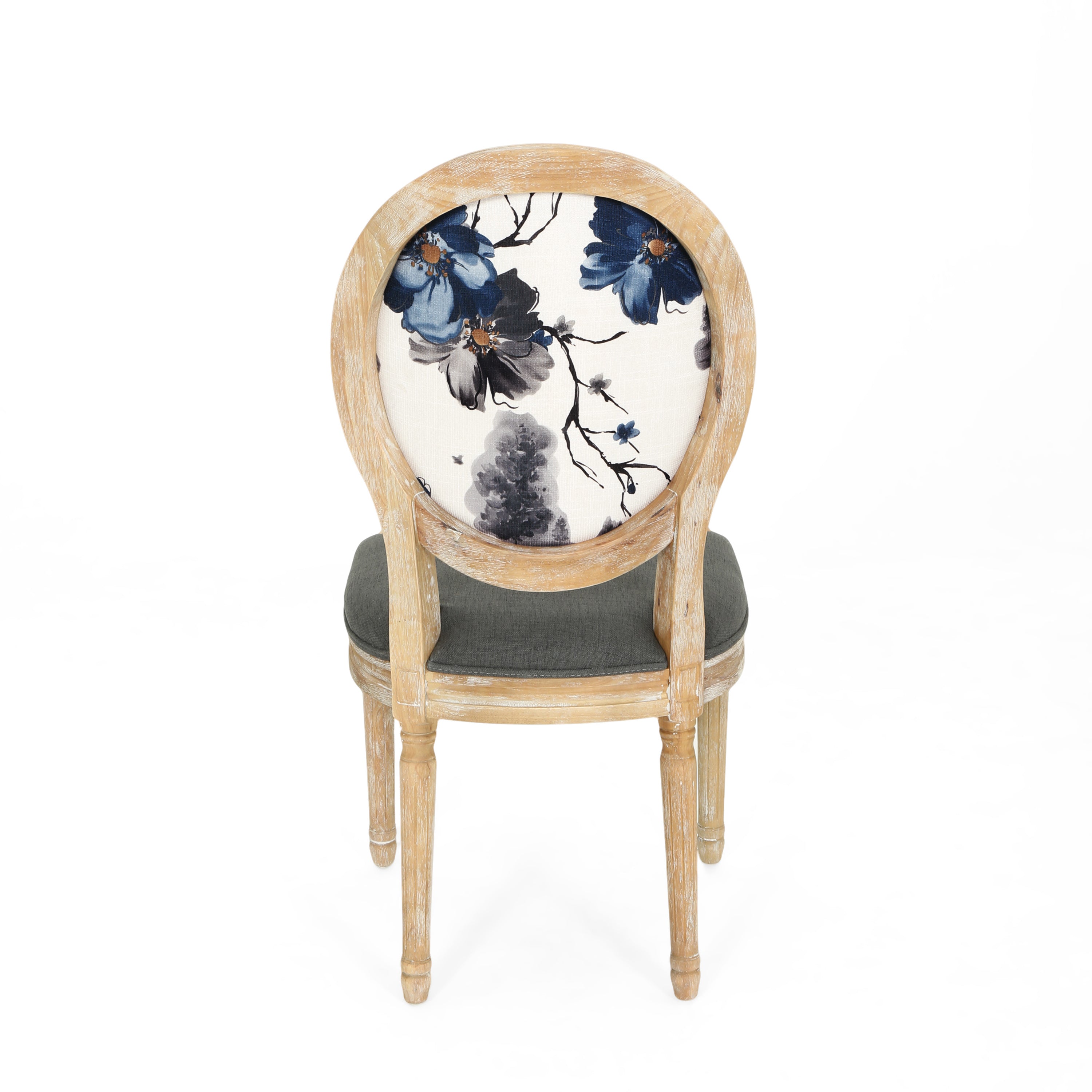 Reed Upholstered French Design Dining Chairs