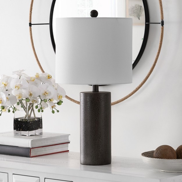 Nori Polyresin Table Lamp Dark Grey Safavieh