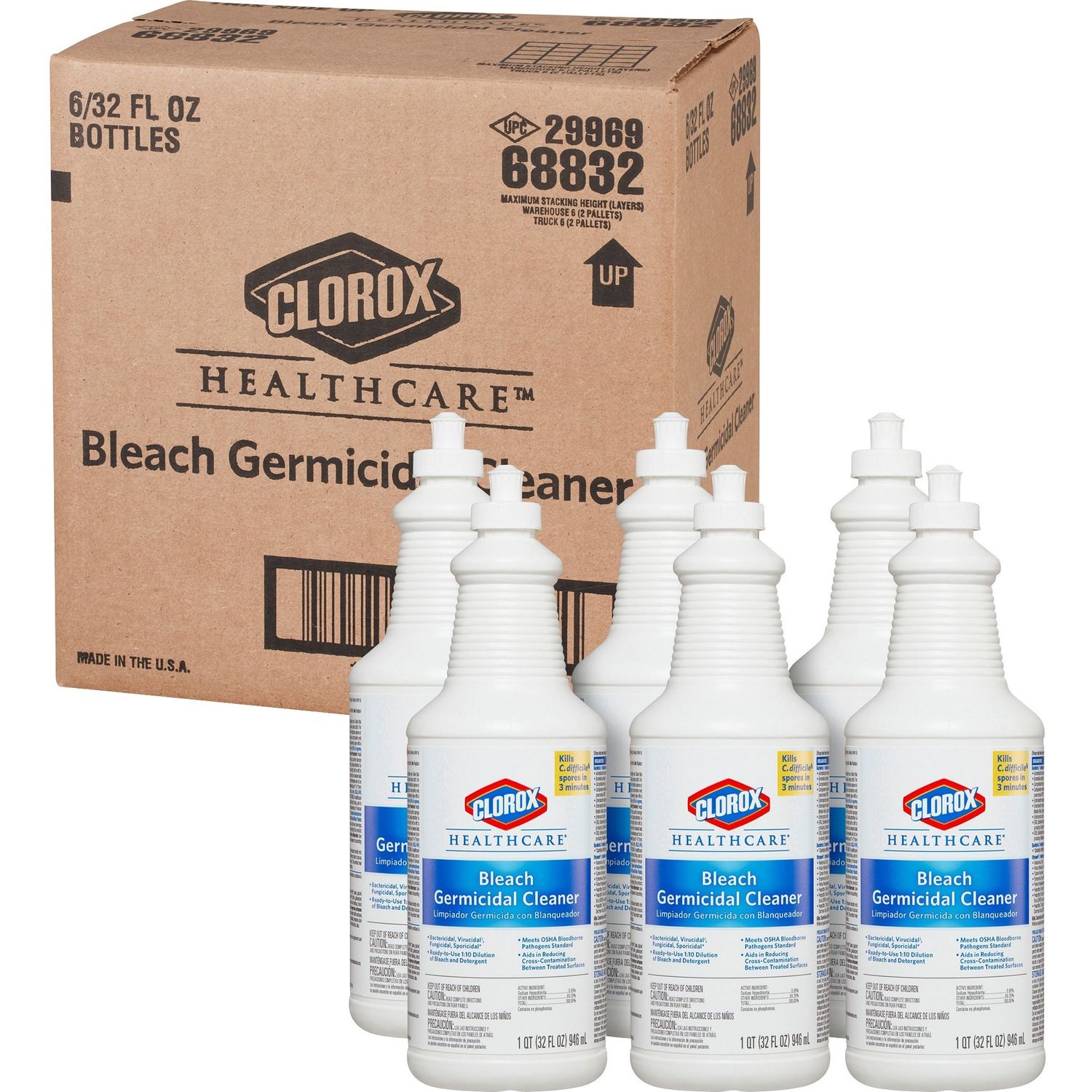 Bleach Germicidal Cleaner by The Clorox Company CLO68832CT