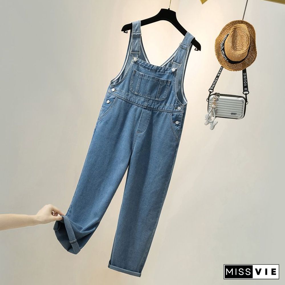 Wardrobe Basics Ripped Denim Romper Shorts Jean overalls