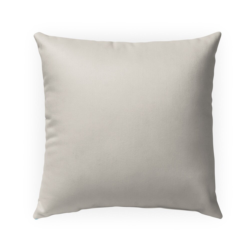 TWO TONE POOL CREAM AND BLUSH Indoor Outdoor Pillow By Kavka Designs