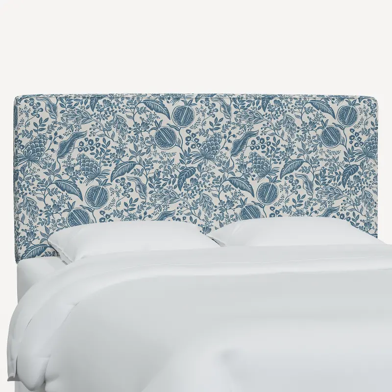 Rifle Paper Co Elly Blue Pomegranate Twin Headboard