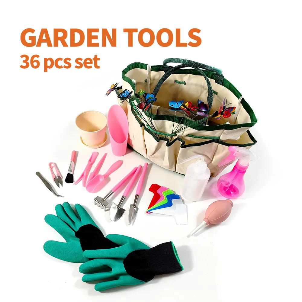 Hot Selling Gardening Succulent Tree Indoor 36 pcs bonsai tool set for Women Garden Gifts