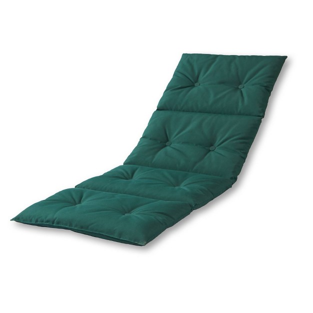 Solid Outdoor Chaise Lounge Cushion