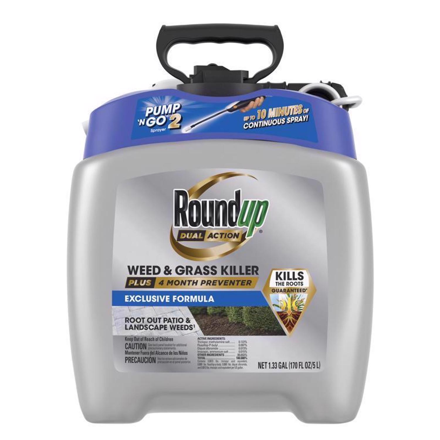 Roundup Weed and Grass Killer RTU Liquid 1.33 gal