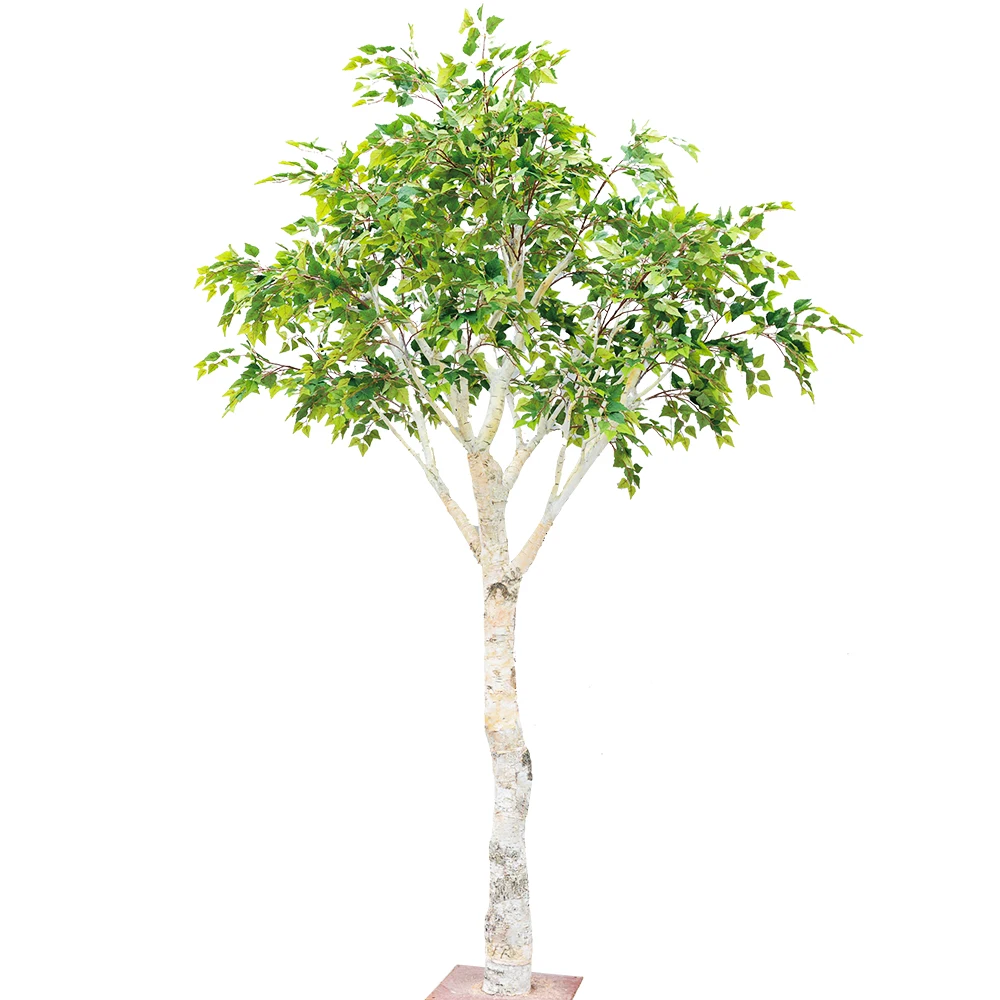 Garden Supplies Artificial White Birch Tree For Decoration Arbre Artificiel Architectural Landscaping Faux Plants Outdoor