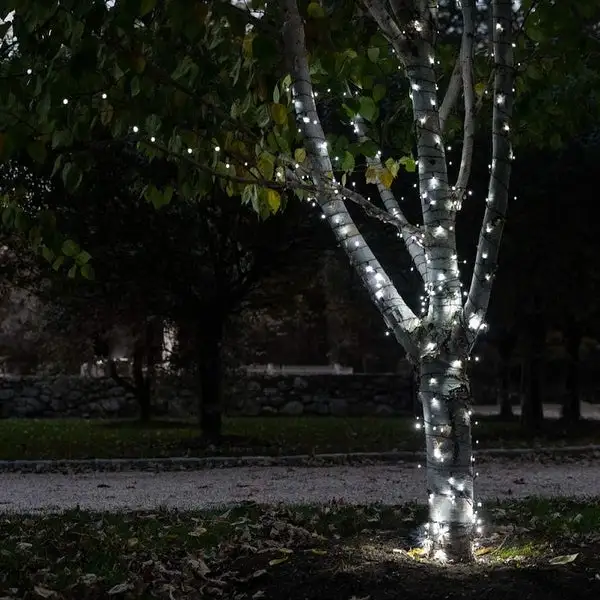 Solar Powered 225 LED Outdoor String Lights - Multiple Color Options