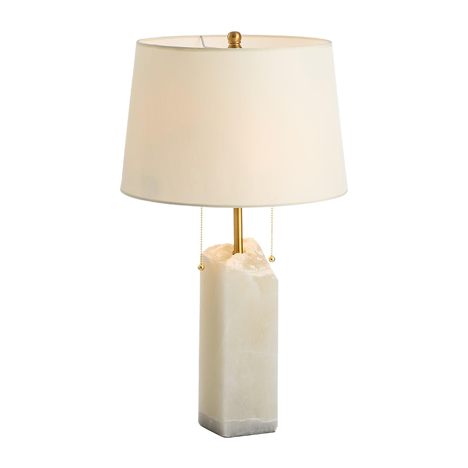 Raw Alabaster Table Lamp