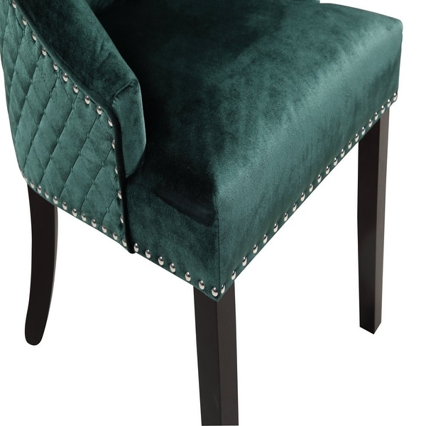 Moishe Diamond Velvet Upholstered Dining Chair