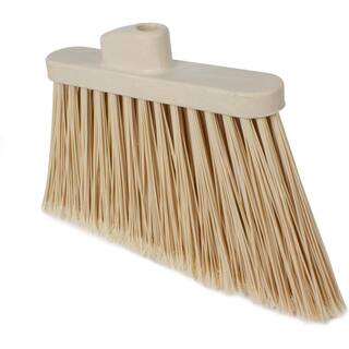 CFS Brands Sparta 12 in. Tan Polypropylene Flagged Upright Broom Head (12-Pack) 36867EC25