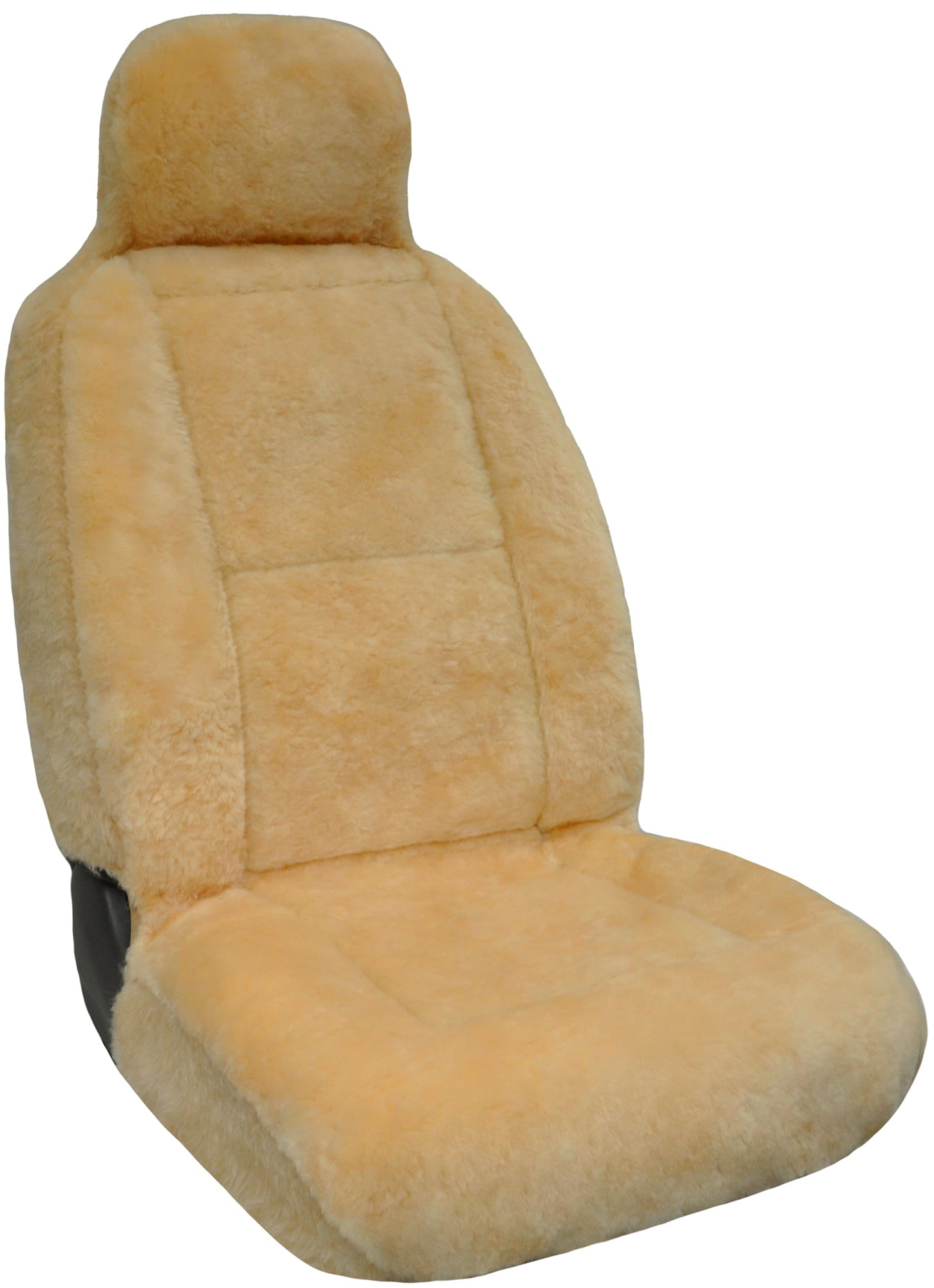 Eurow Sheepskin Seat Cover New XL Design Premium Pelt， Champagne