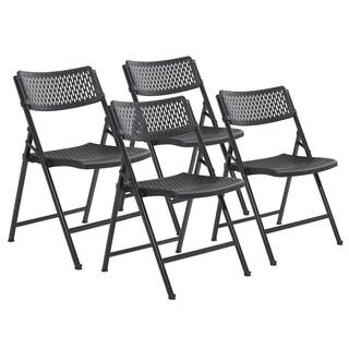 National Public Seating AirFlex Series Premium Polypropylene Folding Chair (Pack of 4) 1410