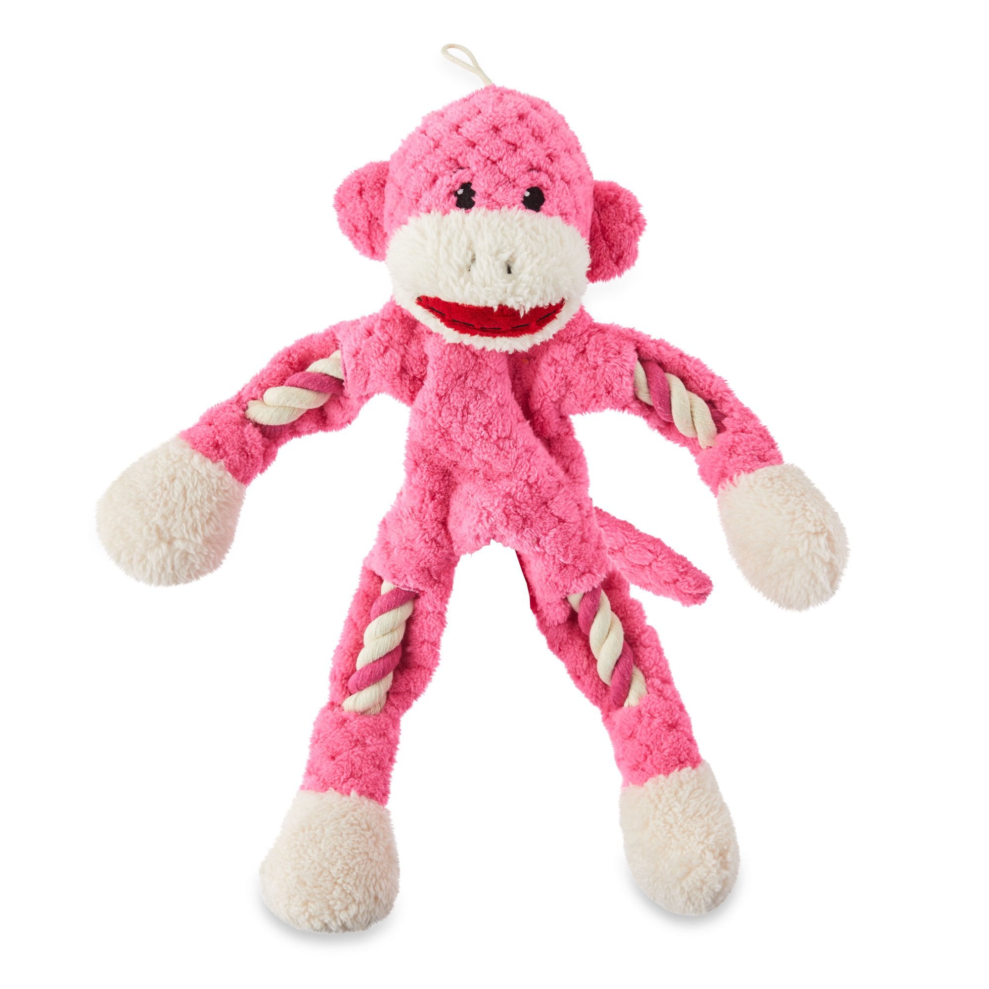 Vibrant Life Tough Buddy Rope Monkey Dog Toy， Chew Level 3