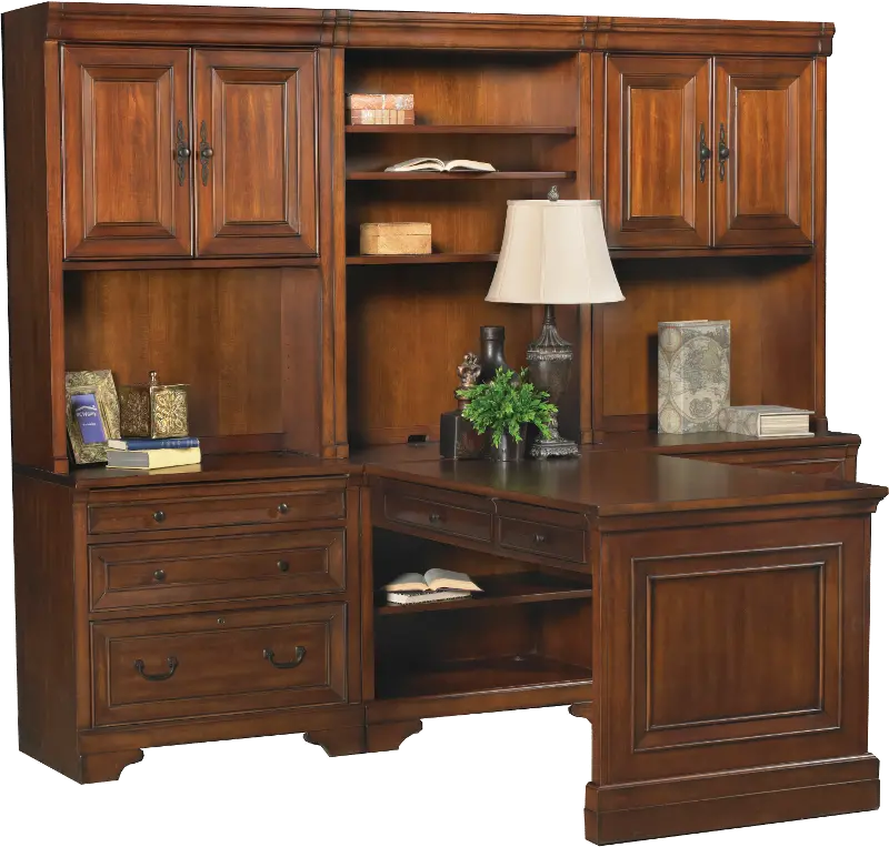 Richmond 7 Piece Home Office Computer Desk with Hutch