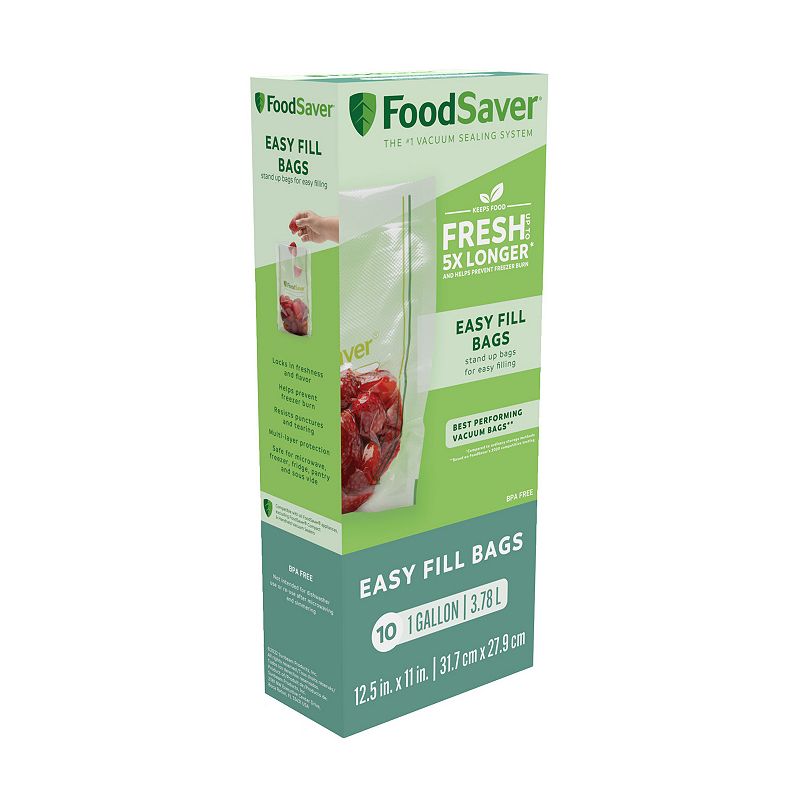 FoodSaver Easy Fill 1-Gallon Vacuum Sealer Bags