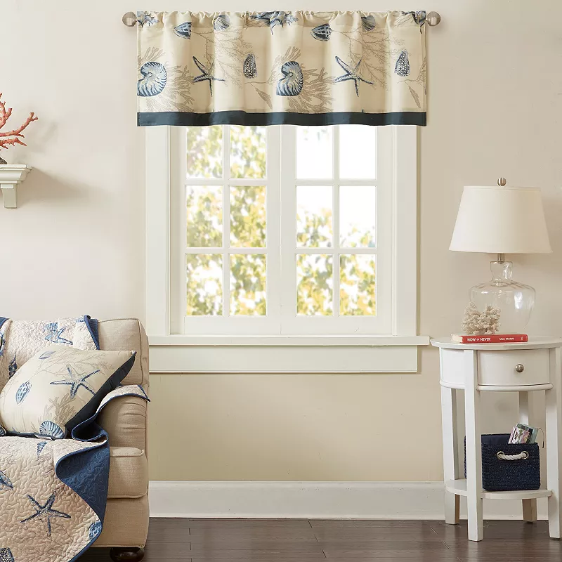 Madison Park Nantucket Printed Coastal Window Valance