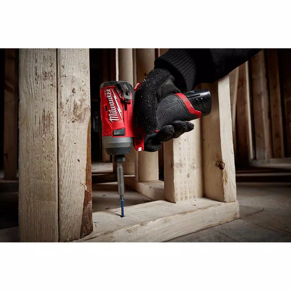 Milwaukee M12 FUEL 12-Volt Li-Ion Brushless Cordless Hammer Drill/Impact Driver Combo Kit with 3/8 in. Ratchet and Inflator (2-Tool) and#8211; XDC Depot