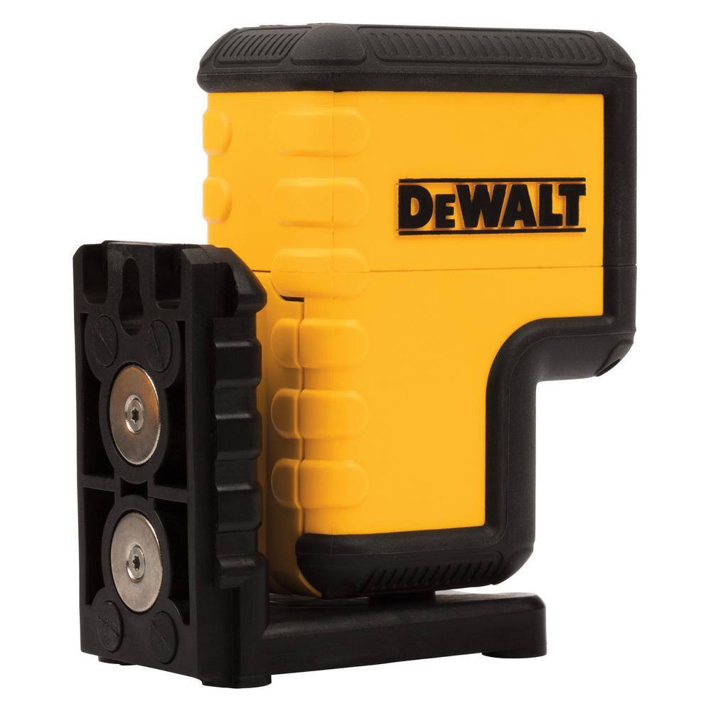 DW 100 ft. Red Self-Leveling 3-Spot Laser Level with (2) AA Batteries  Case DW08302