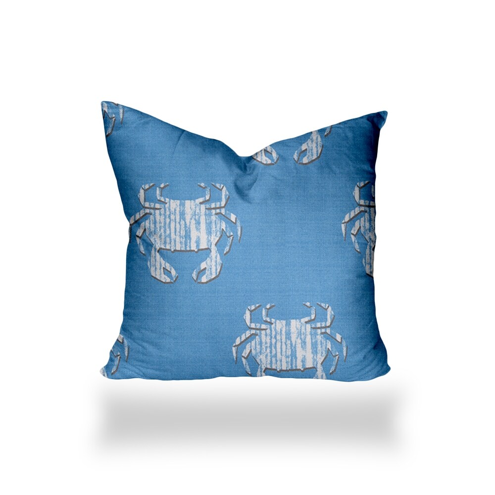 CRABBY Indoor/Outdoor Soft Royal Pillow  Zipper Cover Only