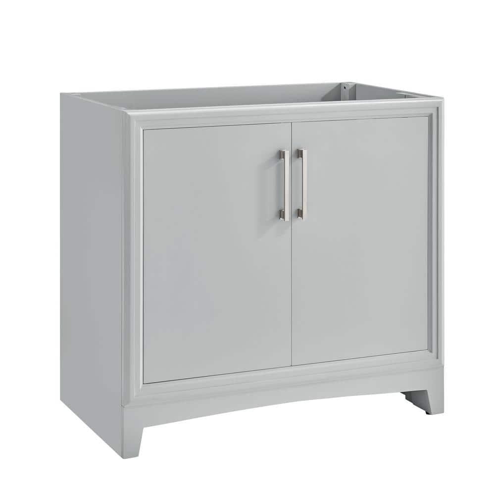 Glacier Bay Hillcroft 36 in W x 215 in D x 34 in H Bath Vanity Cabinet without Top in Light Gray