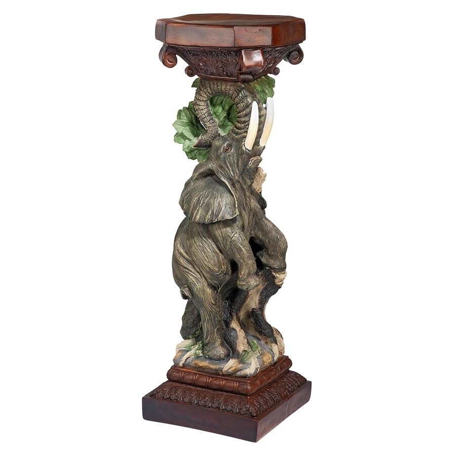 Design Toscano The Elephant's Triumph Sculptural Pedestal