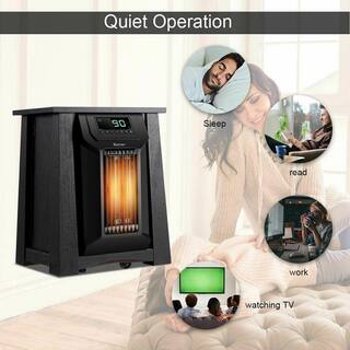 Costway 1500-Watt Electric Infrared Space Heater with LED Display Screen GHM0100