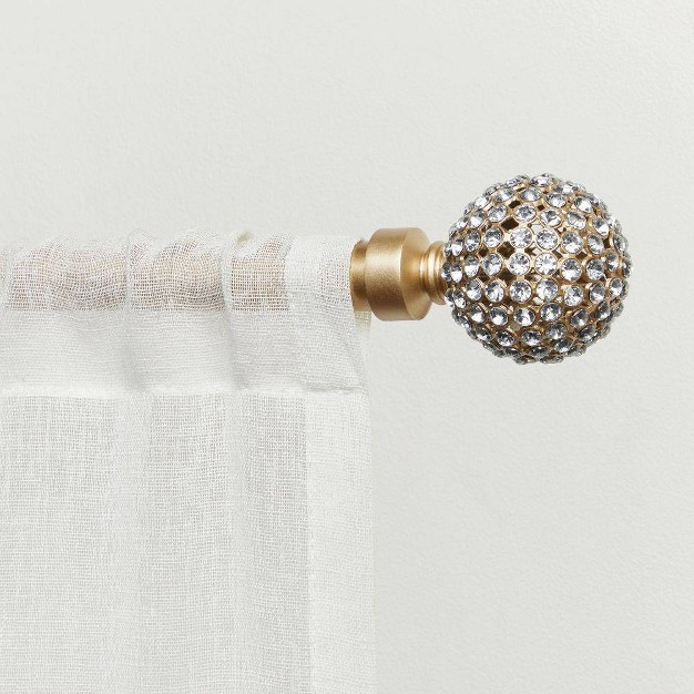 Adjustable Anastasia Curtain Rod And Finial Set Exclusive Home